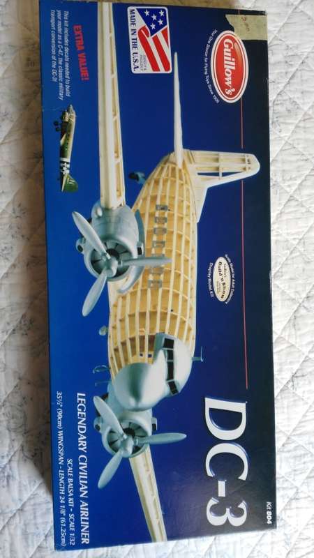 Aircraft Spacecraft GUILLOWS DC3 LEGENDARY SCALE BALSA WOOD KIT was sold for 350.00 on 6 Dec at 13 46 by chrisben in Stilbaai ID 314200865