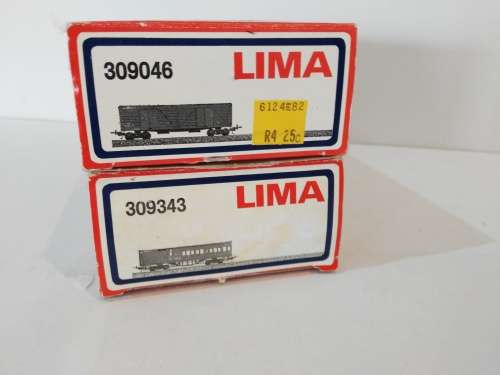 LIMA SAR GAURDS VAN  + BOX CAR  BOXES ONLY