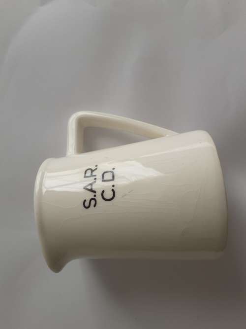 SAR  SOUTH AFRICAN RAILWAYS CATERING DEPARTMENT    MILK JAR   VD