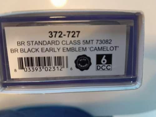 Graham Farish 372-727 Class 5MT Standard 4-6-0 73082 `Camelot` in BR lined black DCC Chip fitted