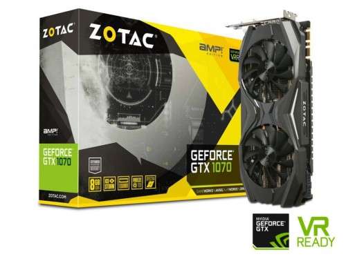 Zotac GeForce GTX 1070 AMP ZT-P10700C-10P 8GB GDDR5 256-bit PCI-E 3.0 Desktop Graphics Card