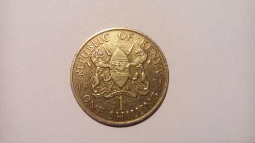 Excellent 1971 Republic Of Kenya 1 Shilling Coin