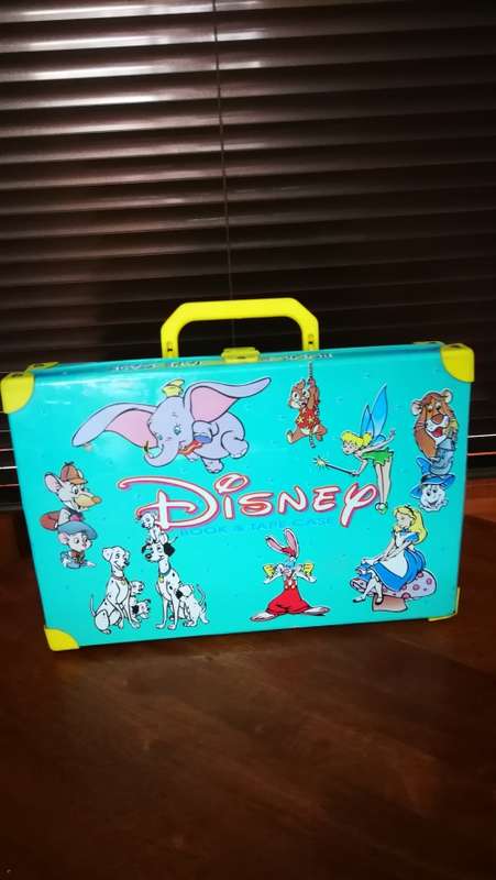 Vintage Disney Characters Book and Tape Case.