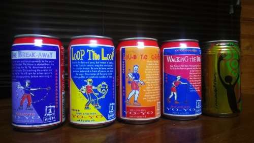 Vintage Coca-Cola Yo-yo Collectors Cans.