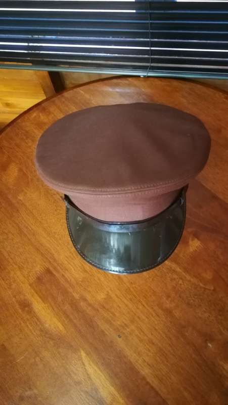 1990 S.A.T - S.A.V Vintage Brown Service Cap.