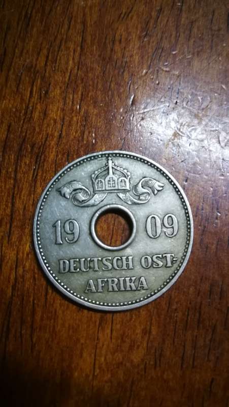 German East Africa 1908-J 10 heller