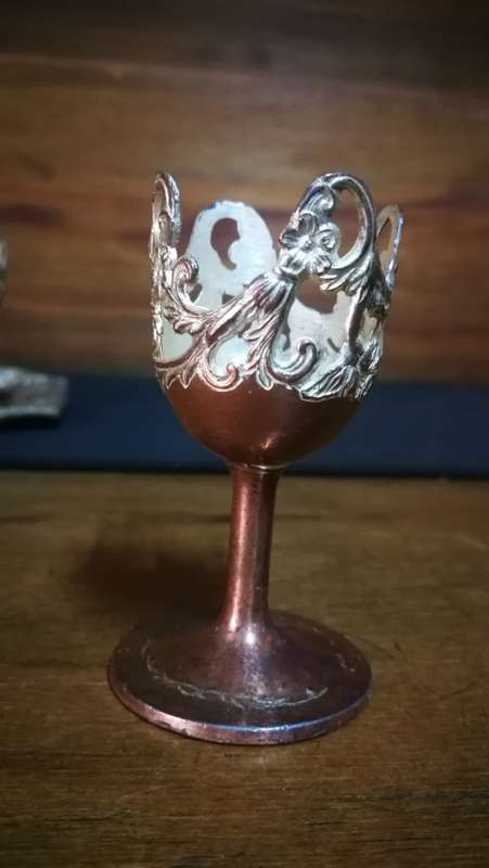 Very old Beautiful Detailed 6 x egg cup Holders