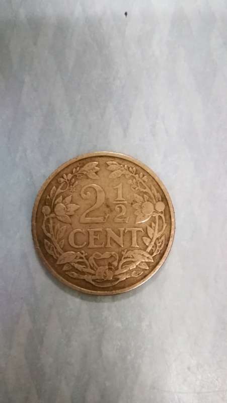 1916 Koningkrijk Der Nerdeland 2 and half cent