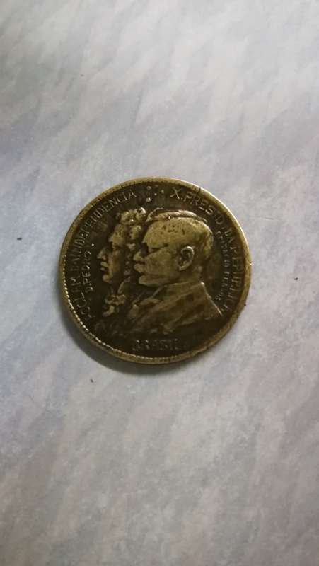 1822 - 1922 500 Reis Portugal Independence Coin