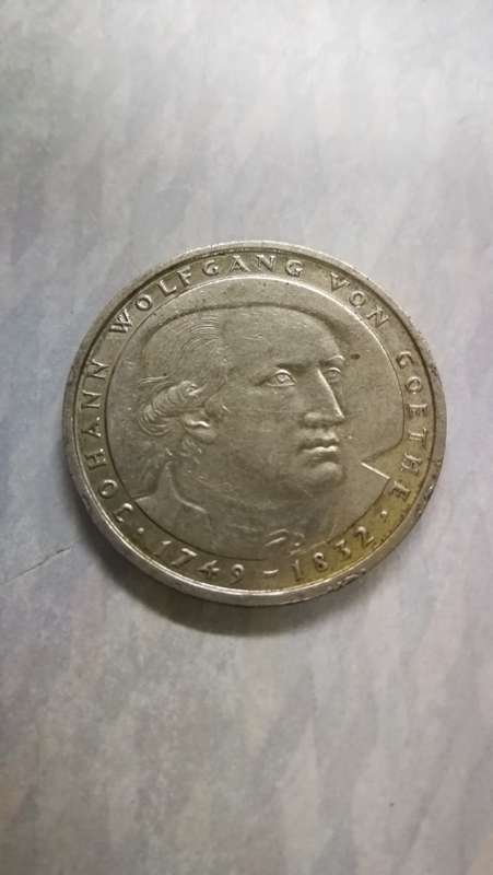 1749 - 1832 Johann Wolfgang von goethe Dutch 5 mark