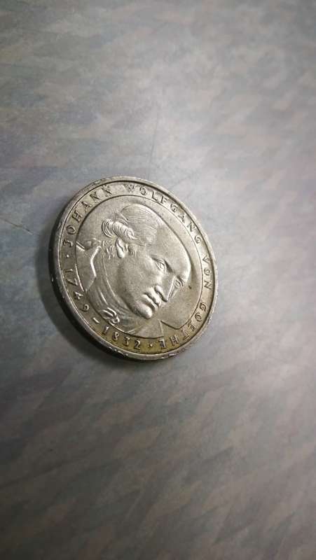 1749 - 1832 Johann Wolfgang von goethe Dutch 5 mark