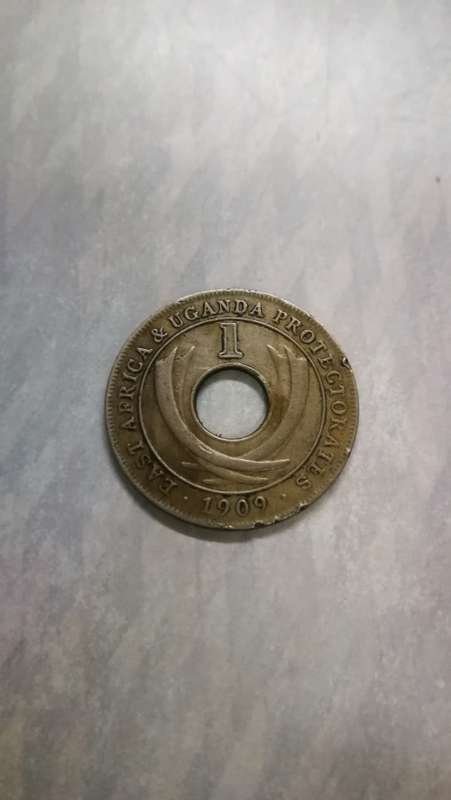 1909 East Africa and Uganda Protectorate 1 Cent