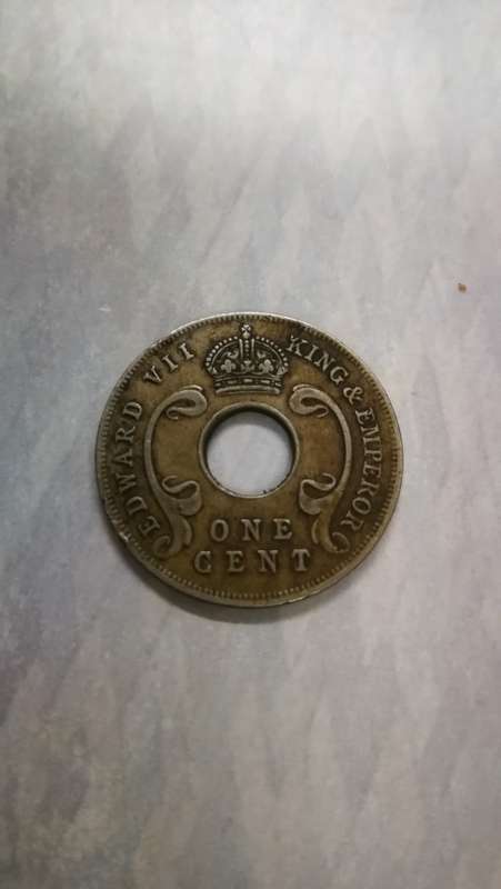 1909 East Africa and Uganda Protectorate 1 Cent