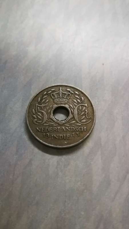 1913 Netherlands East Indies 5 Cents