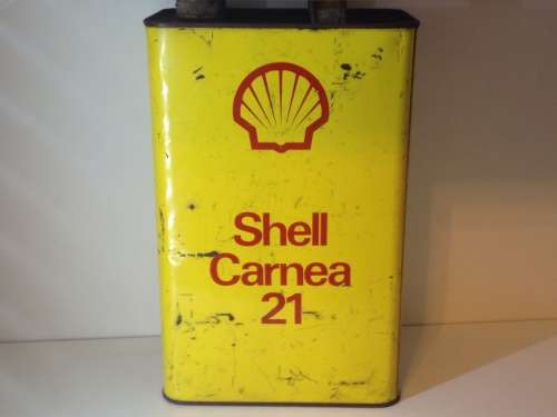 SHELL CARNEA OIL CAN - 5 LITER OIL CAN   - GREAT FIND -