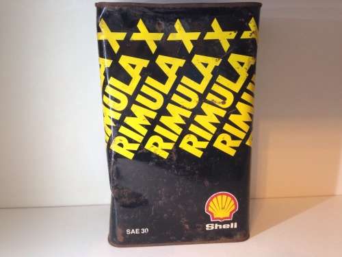 SHELL RIMULA X - 5 LITER OIL CAN   - GREAT FIND -