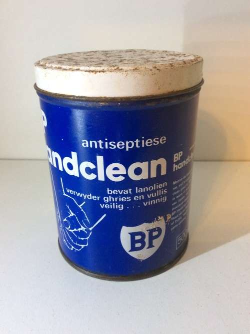BP HAND CLEANER CAN / OIL CAN  - GREAT FIND -