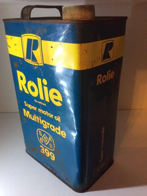 ROLIE FIVE LITER OIL CAN  - VERY RARE OIL CAN -