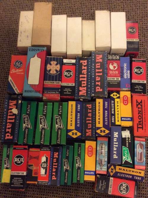MASSIVE LOT - 41 VINTAGE RADIO/ELECTRONIC VALVES ( RADIO TUBES ) - NOT TESTED - BID PER VALVE -