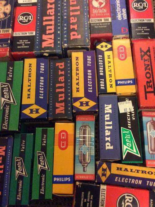 MASSIVE LOT - 41 VINTAGE RADIO/ELECTRONIC VALVES ( RADIO TUBES ) - NOT TESTED - BID PER VALVE -
