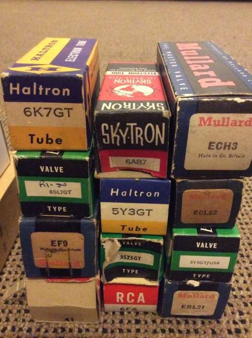 MASSIVE LOT - 41 VINTAGE RADIO/ELECTRONIC VALVES ( RADIO TUBES ) - NOT TESTED - BID PER VALVE -