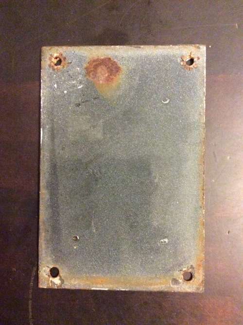 OLD ENAMEL SIGN - DANGER / GEVAAR - SMALL 15cm by 10cm - GREAT ITEM -