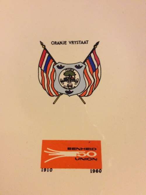 ORANJE VRYSTAAT WALL PLATE  - AMAZING FIND -