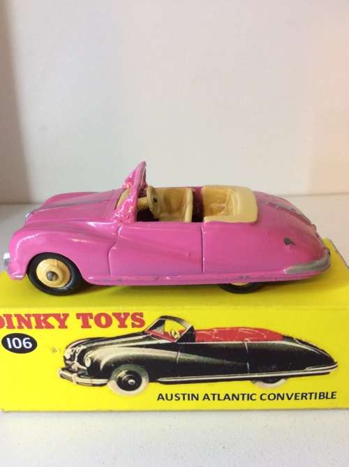 DINKY TOYS - 106 (140a) AUSTIN ATLANTIC CONVERTIBLE WITH REPO BOX - MECCANO ENGLAND -