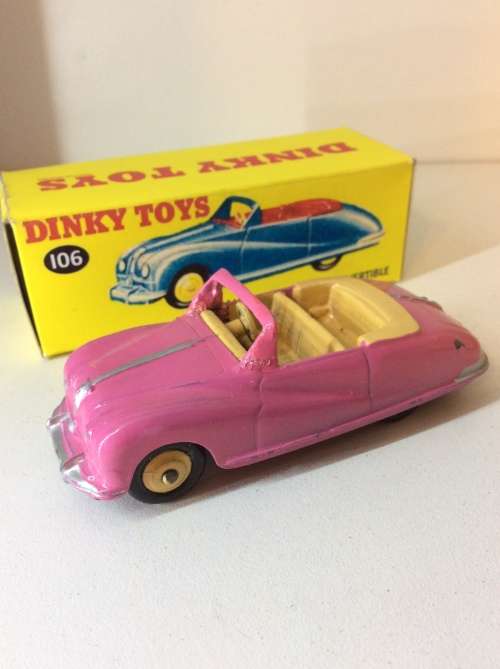 DINKY TOYS - 106 (140a) AUSTIN ATLANTIC CONVERTIBLE WITH REPO BOX - MECCANO ENGLAND -