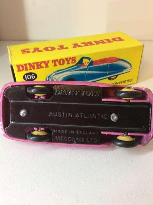 DINKY TOYS - 106 (140a) AUSTIN ATLANTIC CONVERTIBLE WITH REPO BOX - MECCANO ENGLAND -