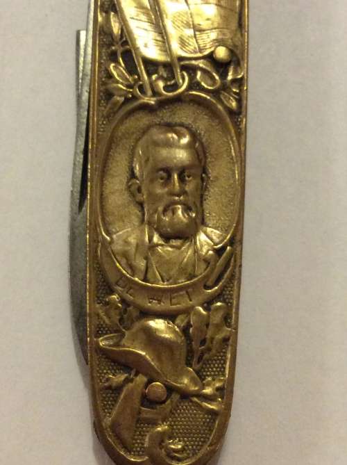 PAUL KRUGER & GENL DE WET POCKET KNIFE - EENDRACHT MAAKT MACHT -  GREAT FIND -