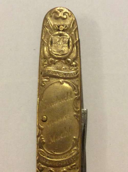 PAUL KRUGER & GENL DE WET POCKET KNIFE - EENDRACHT MAAKT MACHT -  GREAT FIND -