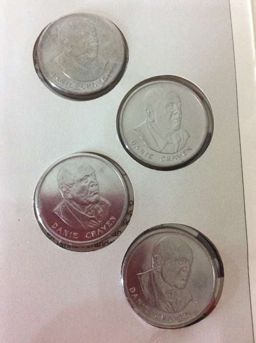 1983 SA MINT - FULL SET DANIE CRAVEN 50 Years MEDALLIONS - BRILLIANT -