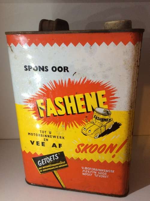 OLD FASHENE CLEANING - FIVE LITRE OIL CAN  / OIL CAN  - GREAT FIND -