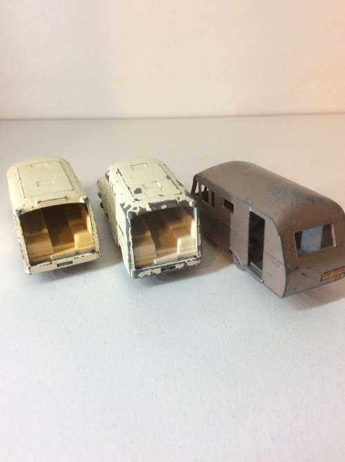 LESNEY DIE CAST LOT - 2X LOMAS AMBULANCE & BLUEBIRD CARAVAN - WOW! -