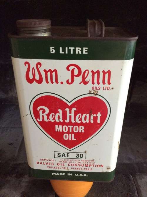 WM PENN - FIVE LITRE OIL CAN  / OIL CAN  - GREAT FIND -