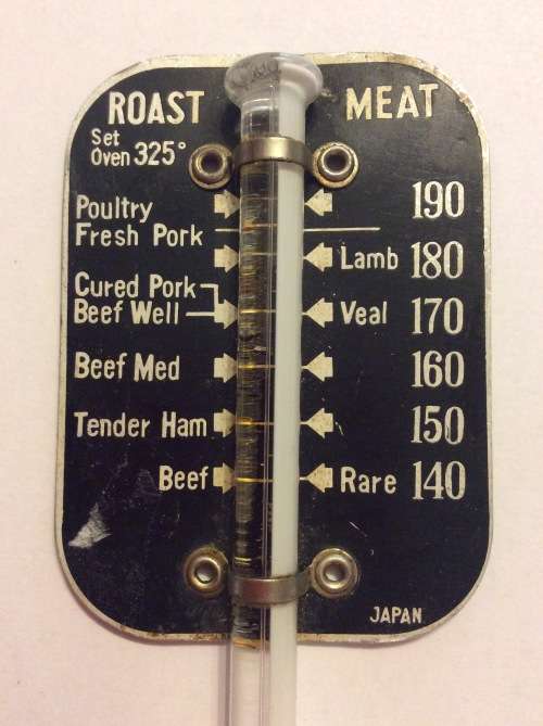 VINTAGE OVEN TEMPERATURE THERMOSTAT - MADE IN JAPAN - TOP PART TIN - GREAT ITEM FOR DISPLAY -