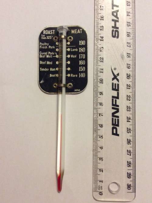 VINTAGE OVEN TEMPERATURE THERMOSTAT - MADE IN JAPAN - TOP PART TIN - GREAT ITEM FOR DISPLAY -