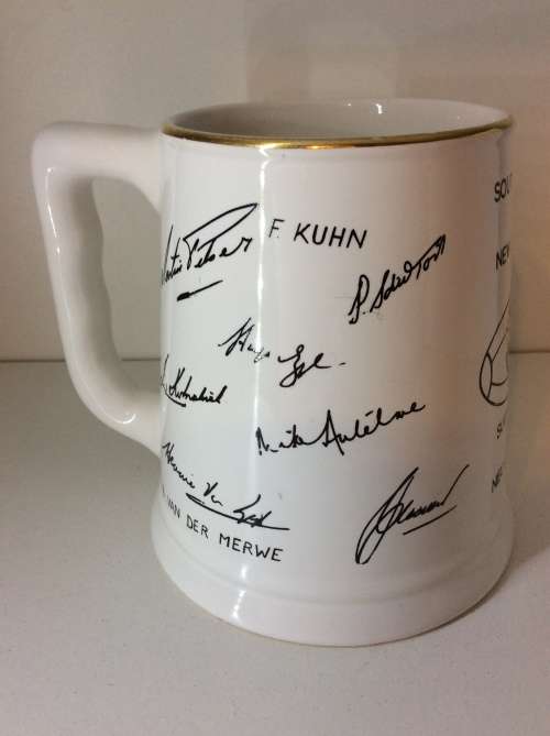 1960 SA vs NEW ZEALAND DROSTDY GRAHAMSTOWN MUG - GREAT CONDITION - AMAZING -