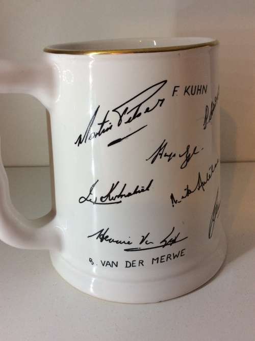 1960 SA vs NEW ZEALAND DROSTDY GRAHAMSTOWN MUG - GREAT CONDITION - AMAZING -