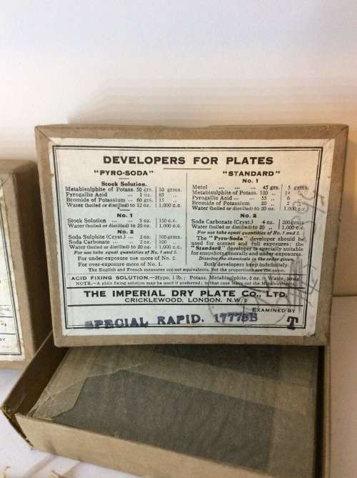 TWO BOXES OF LATE 1890s GLASS PLATE NEGATIVES - TEN PER BOX - ALL FOR ONE BID - AMAZING -