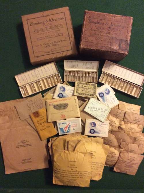 MASSIVE LOT OLD/VINTAGE CLOCK AND WATCH PARTS - ALL FOR ONE BID - READ DESCRIPTION PLEASE -