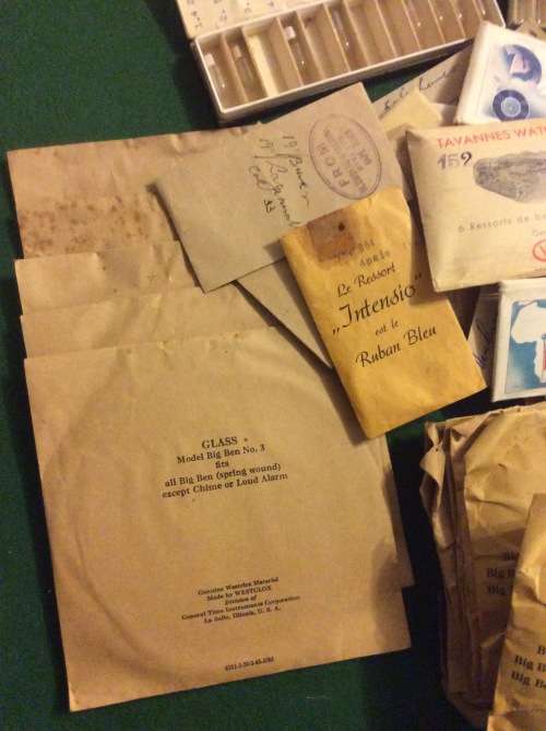 MASSIVE LOT OLD/VINTAGE CLOCK AND WATCH PARTS - ALL FOR ONE BID - READ DESCRIPTION PLEASE -