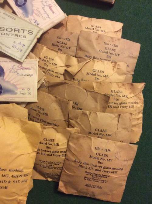 MASSIVE LOT OLD/VINTAGE CLOCK AND WATCH PARTS - ALL FOR ONE BID - READ DESCRIPTION PLEASE -