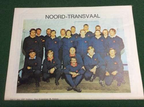 1974 NORTHERN TRANSVAAL VS BRITISH ISLANDS RUGBY PROGRAM - AMAZING PIECE SA RUGBY HISTORY -
