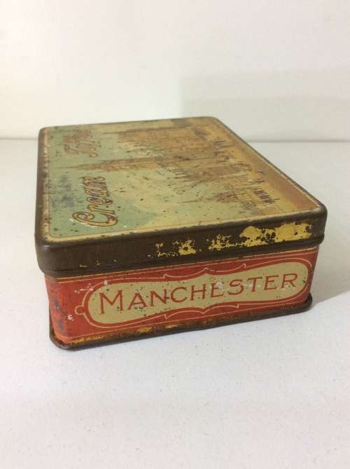 VINTAGE GIBSONS CREAM TOFFEE TIN FROM ENGLAND