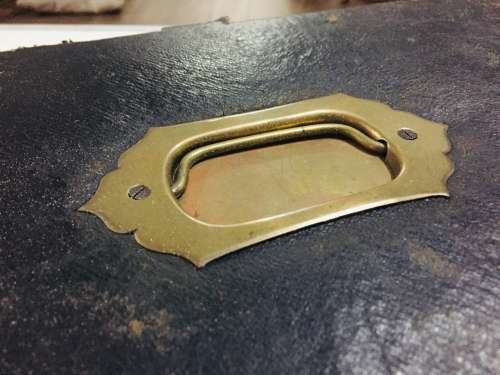 EDWARDIAN TRAVELING WRITING BLOCK WITH KEY - SOMETHING SPECIAL -
