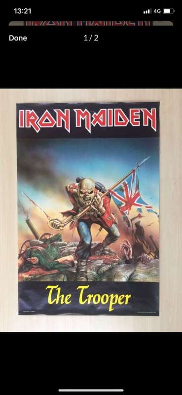 1983 and 1988 ORIGINAL IRON MAIDEN POSTERS - BOTH ONE PRICE -