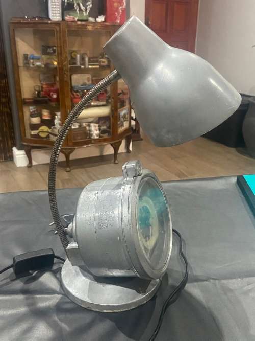 VERY COOL OLD GERMAN SPEEDOMETER  CONVERTED INTO A LIGHT