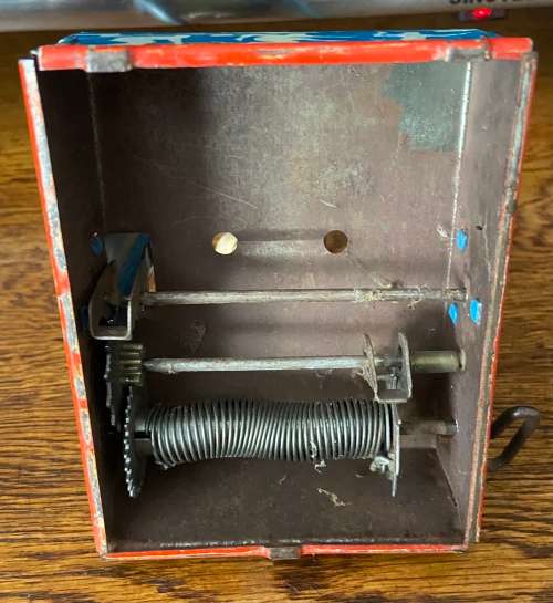 WYANDOTTE USA MADE 1930s WIND UP TIN ACROBAT - EXTREMELY RARE - WORKS -